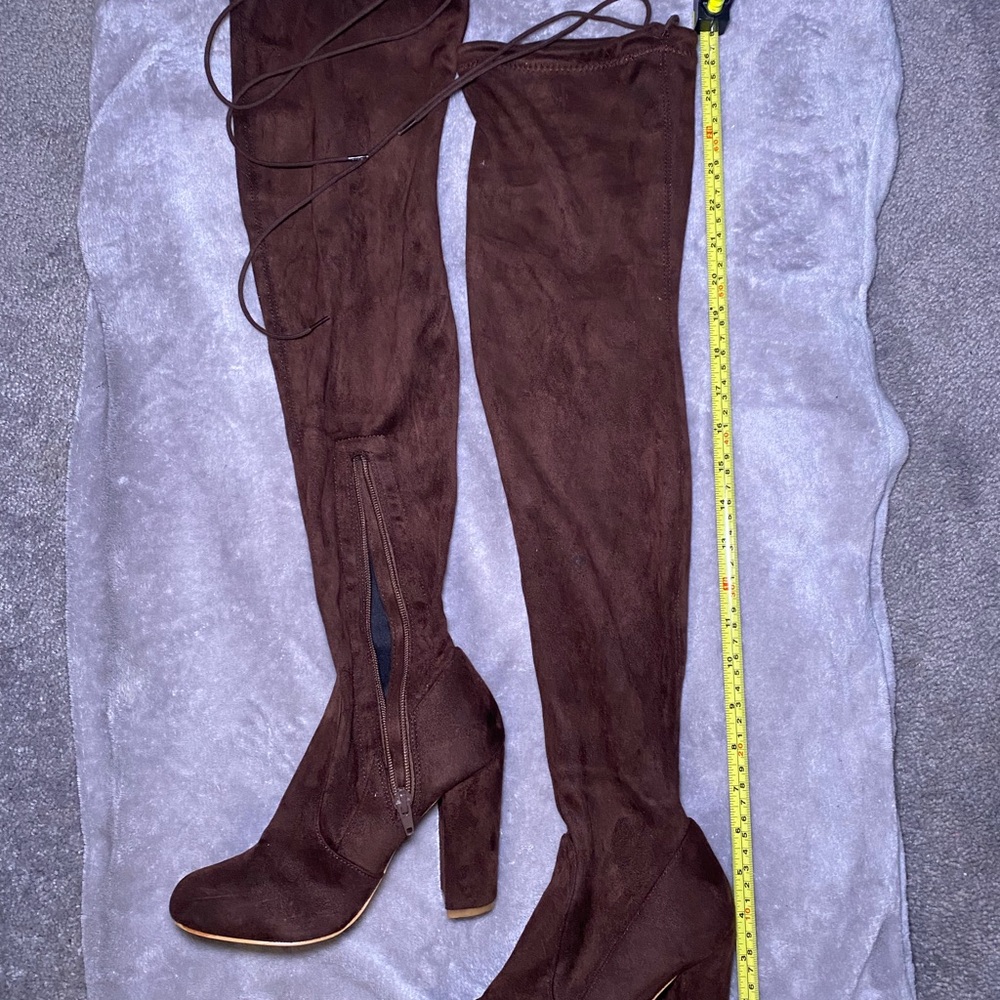 Elegant Brown Over-the-Knee Boots